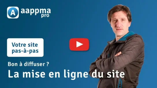 La mise en ligne du site